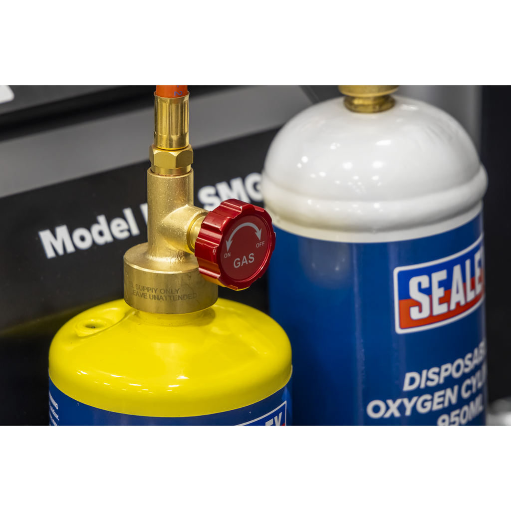 MAPP Gas & Oxygen Brazing Kit with 400g MAPP Cylinder & 950ml Oxygen Cylinder SMGKIT02