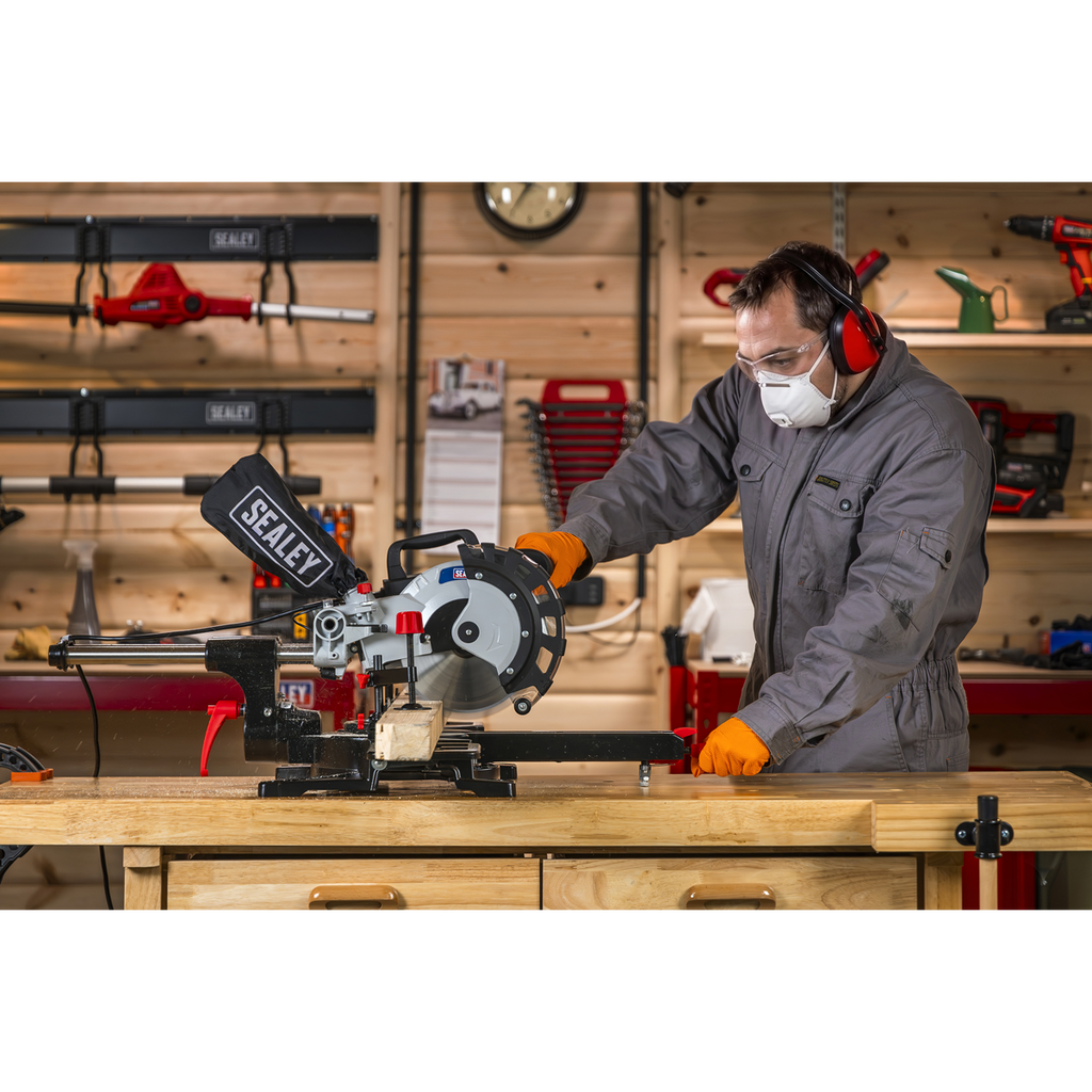 Sliding Compound Mitre Saw 216mm SMS216