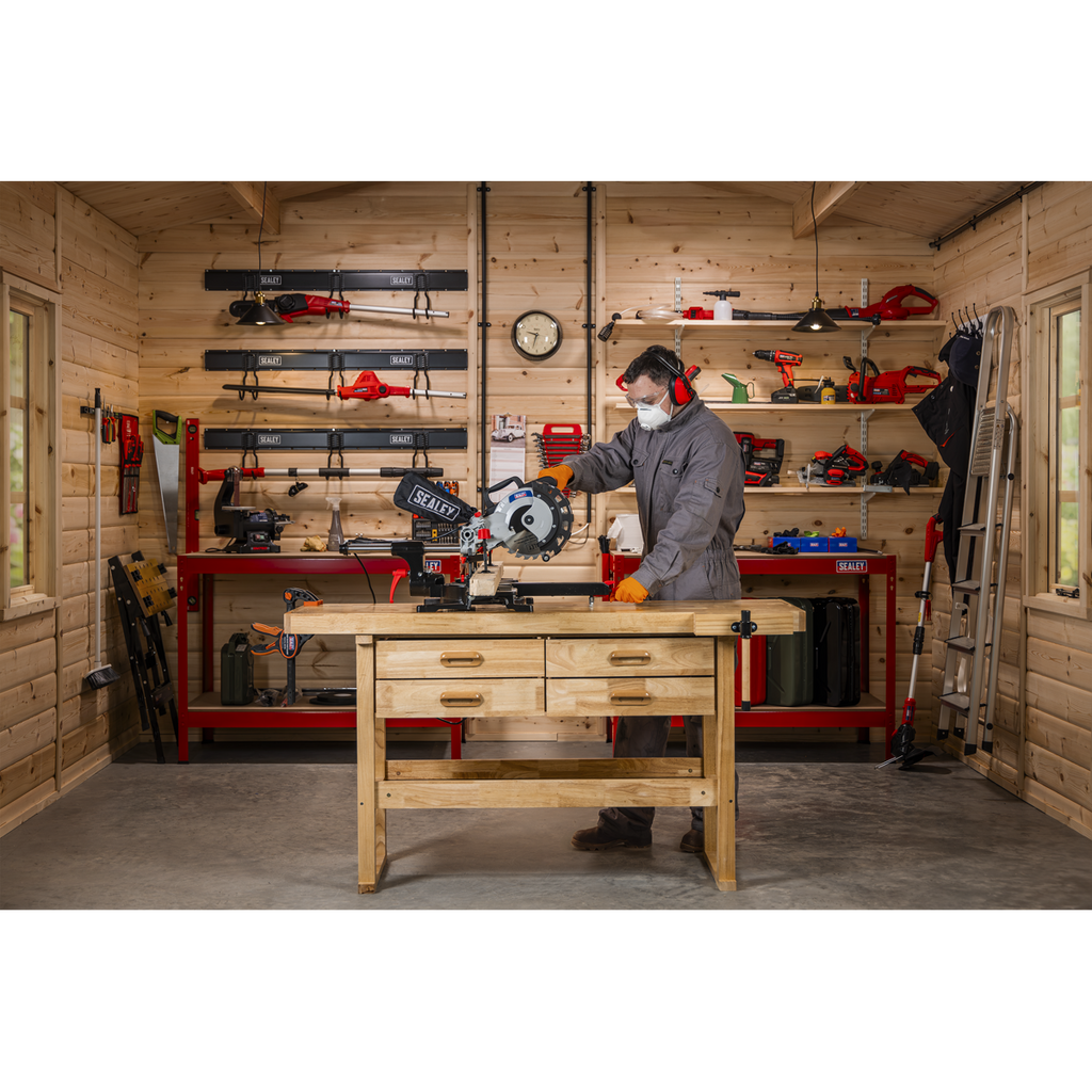 Sliding Compound Mitre Saw 216mm SMS216