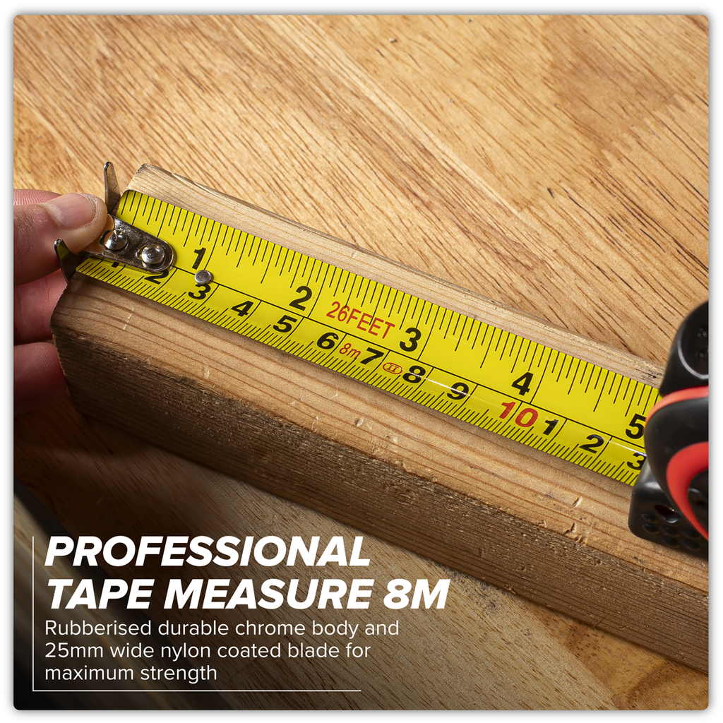 Heavy-Duty Tape Measure 8m(26ft) SMT8H