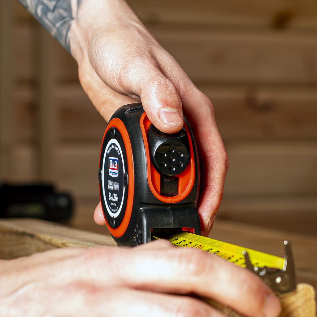 Heavy-Duty Tape Measure 8m(26ft) SMT8H