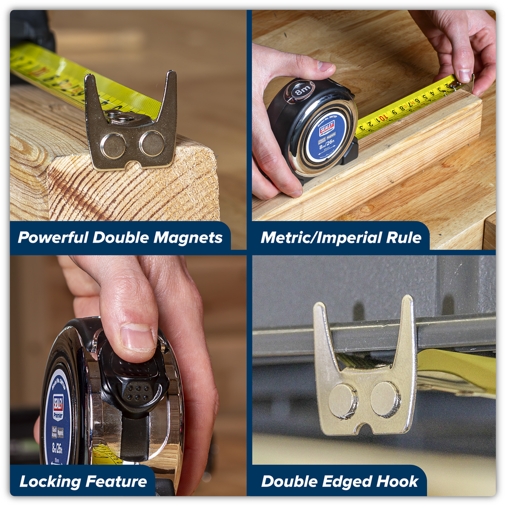 Professional Tape Measure 8m(26ft) SMT8P