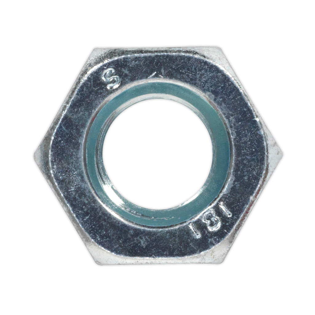 Zinc Plated Steel Nut M10, DIN 934 - Pack of 100 SN10
