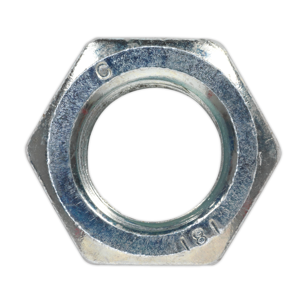 Zinc Plated Steel Nut M20, DIN 934 - Pack of 10 SN20