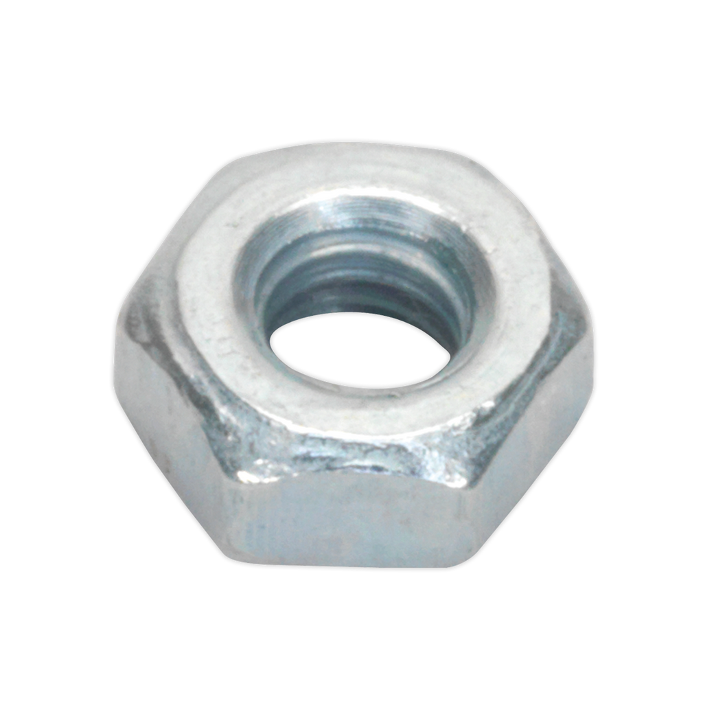 Zinc Plated Steel Nut M3, DIN 934 - Pack of 100 SN3