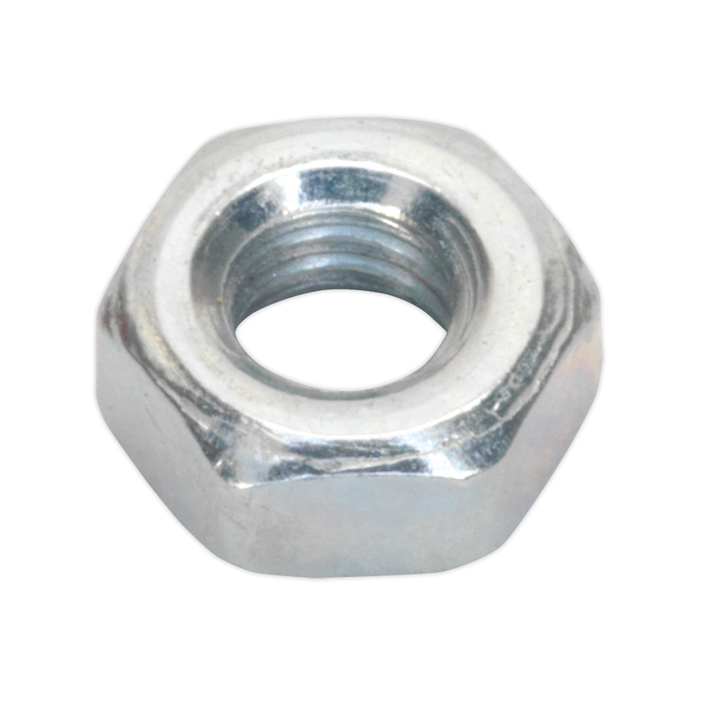 Zinc Plated Steel Nut M4, DIN 934 - Pack of 100 SN4