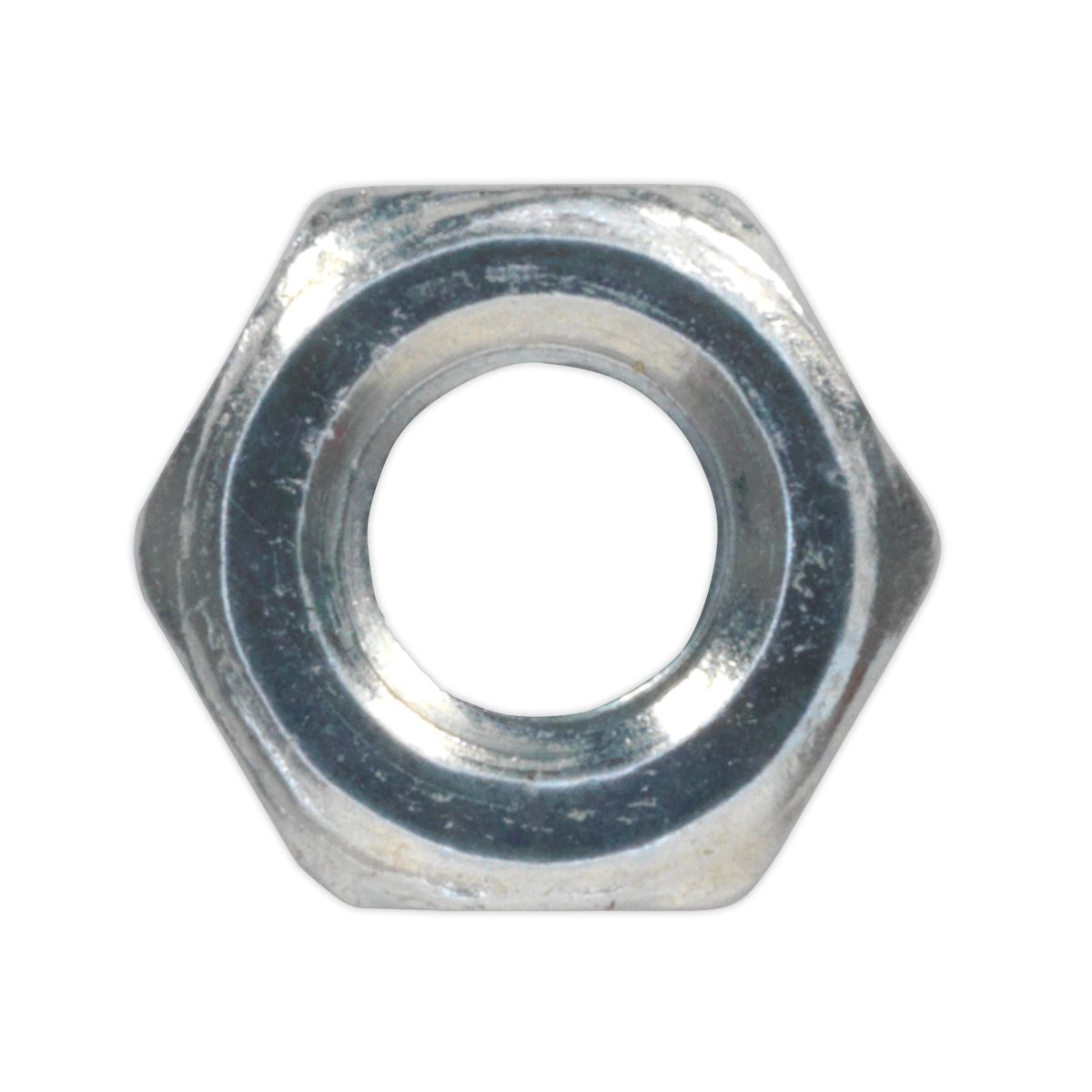 Zinc Plated Steel Nut M4, DIN 934 - Pack of 100 SN4