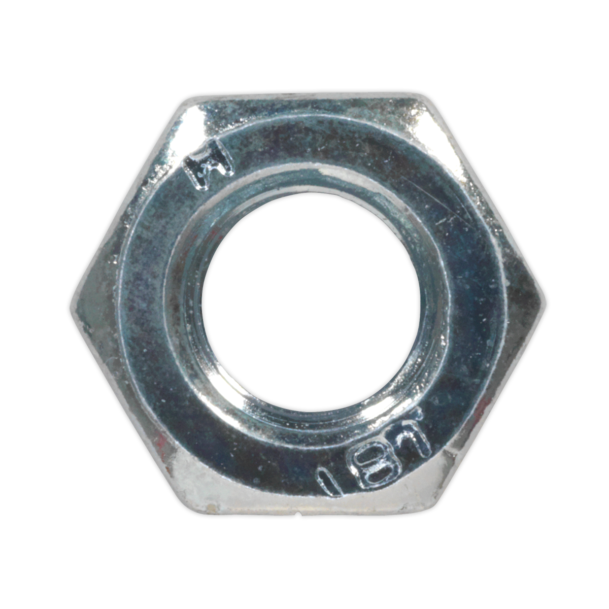 Zinc Plated Steel Nut M6, DIN 934 - Pack of 100 SN6