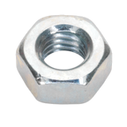 Zinc Plated Steel Nut M6, DIN 934 - Pack of 100 SN6
