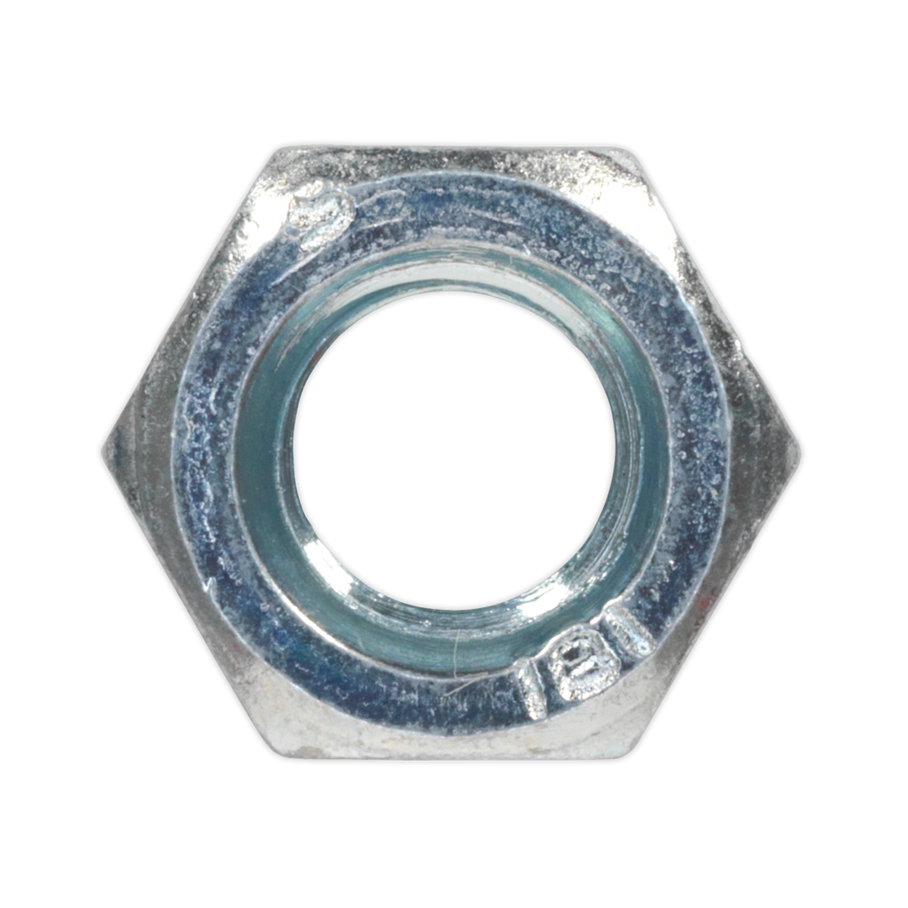 Zinc Plated Steel Nut M8, DIN 934 - Pack of 100 SN8