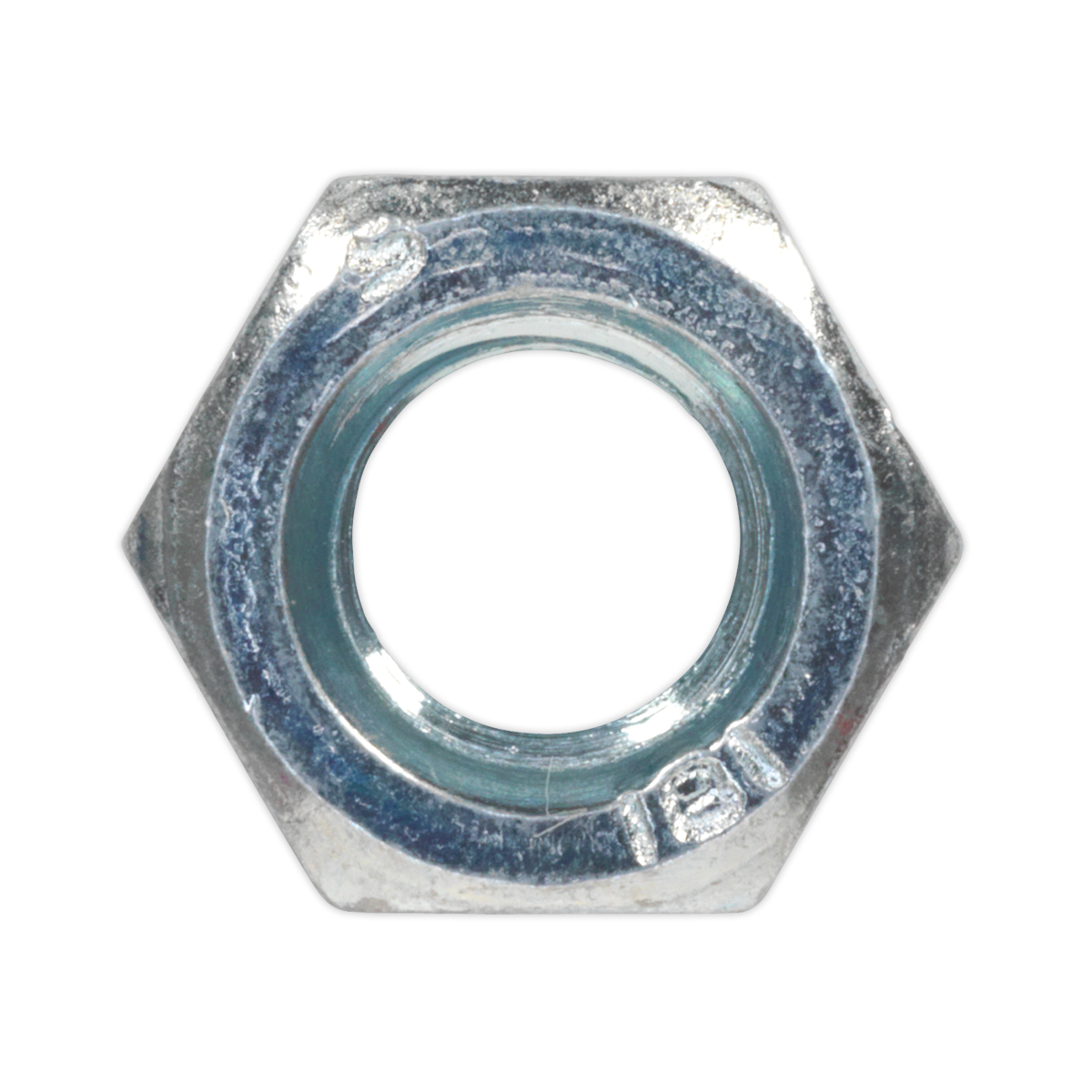 Zinc Plated Steel Nut M8, DIN 934 - Pack of 100 SN8