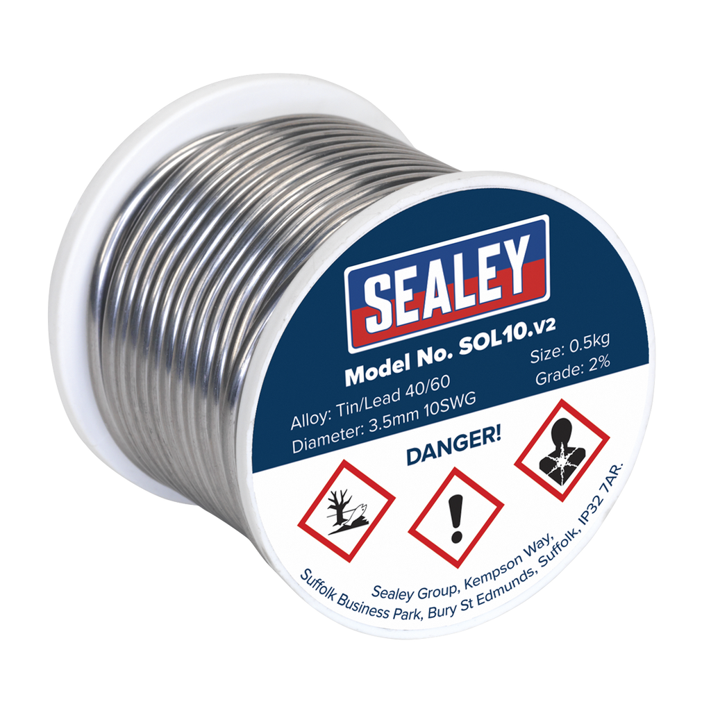 Quick Flow Solder Wire 3.25mm/10SWG 0.5kg Reel SOL10
