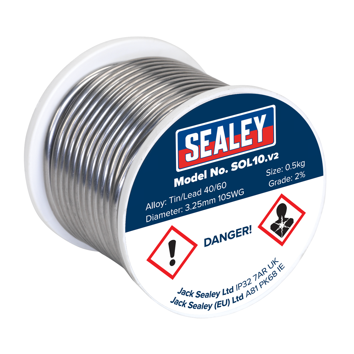 Quick Flow Solder Wire 3.25mm/10SWG 0.5kg Reel SOL10