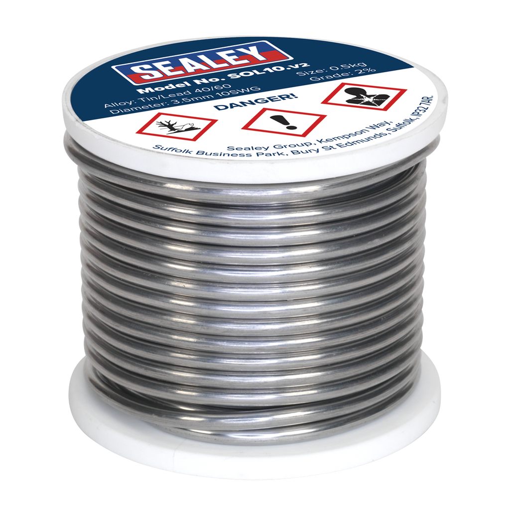 Quick Flow Solder Wire 3.25mm/10SWG 0.5kg Reel SOL10