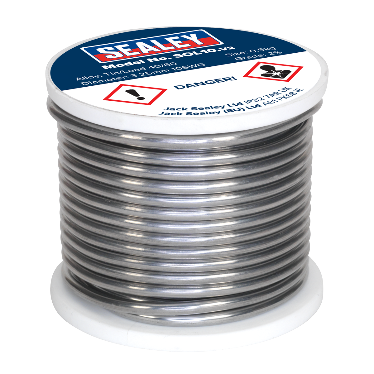 Quick Flow Solder Wire 3.25mm/10SWG 0.5kg Reel SOL10