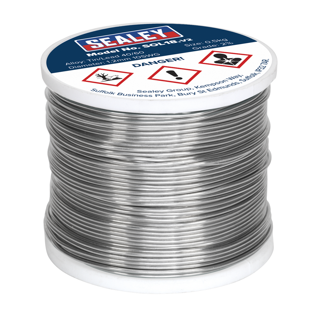 Quick Flow Solder Wire 1.2mm/18SWG 0.5kg Reel SOL18