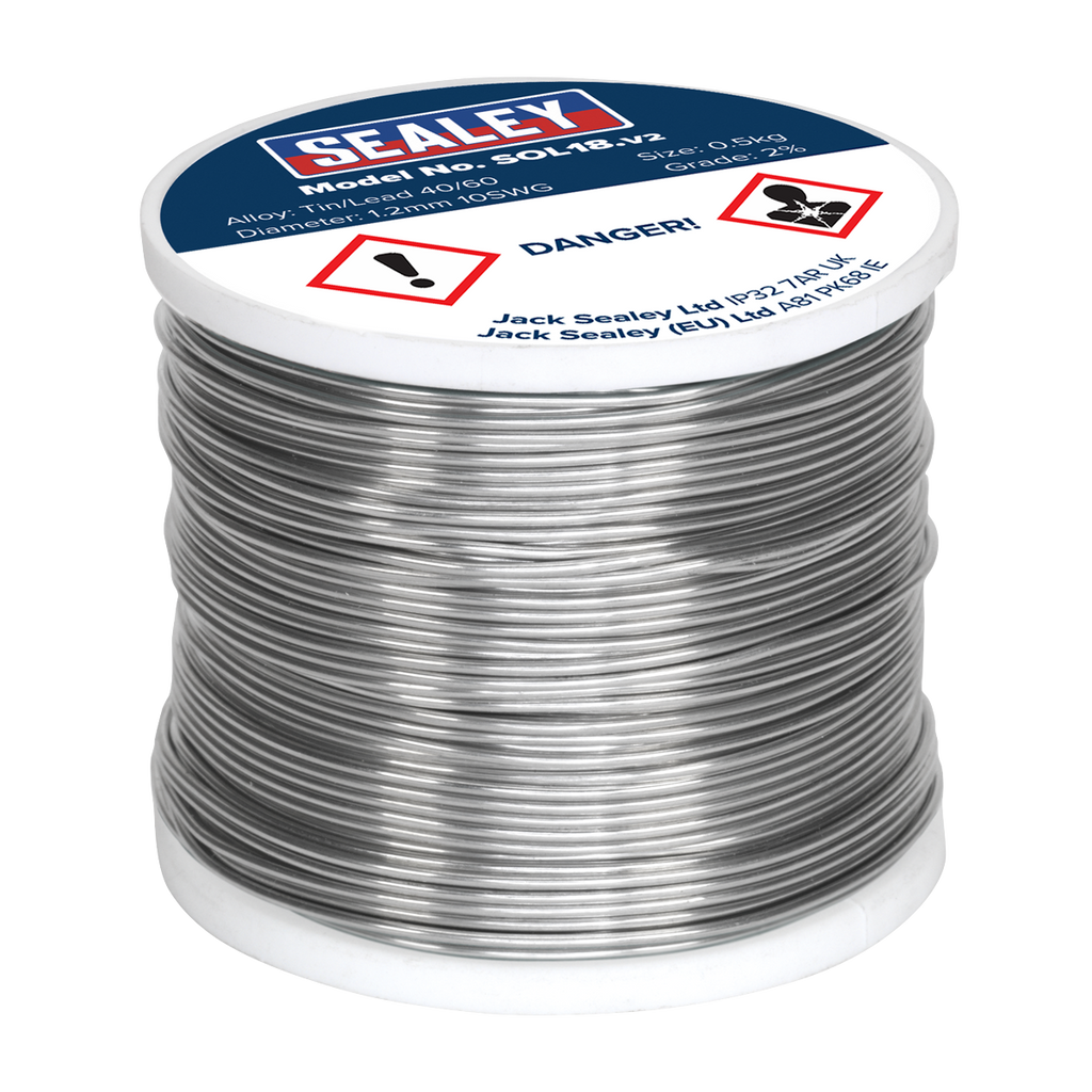 Quick Flow Solder Wire 1.2mm/18SWG 0.5kg Reel SOL18