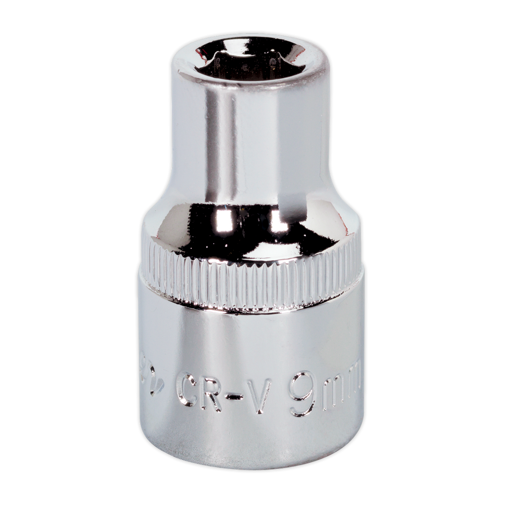 Fully Polished Socket 1/2"Sq Drive 9mm SP1209