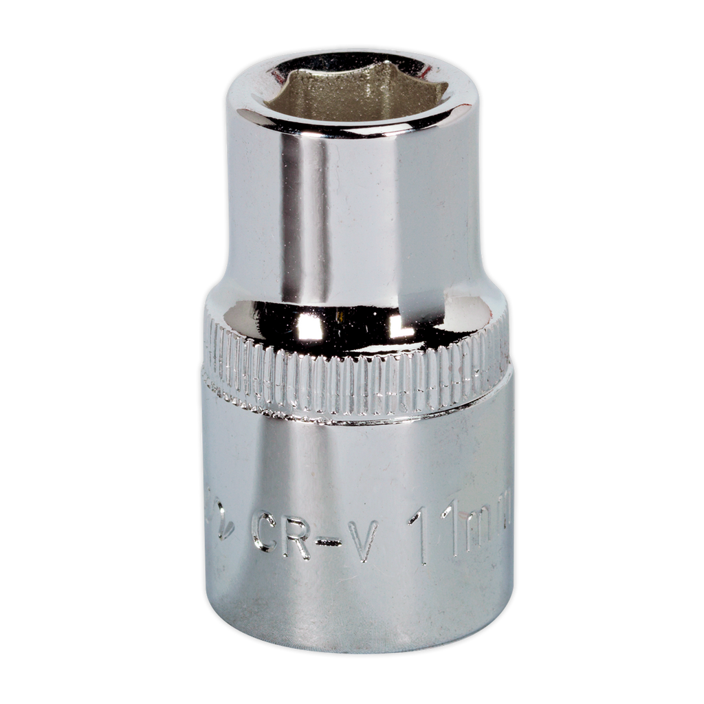 Fully Polished Socket 1/2"Sq Drive 11mm SP1211