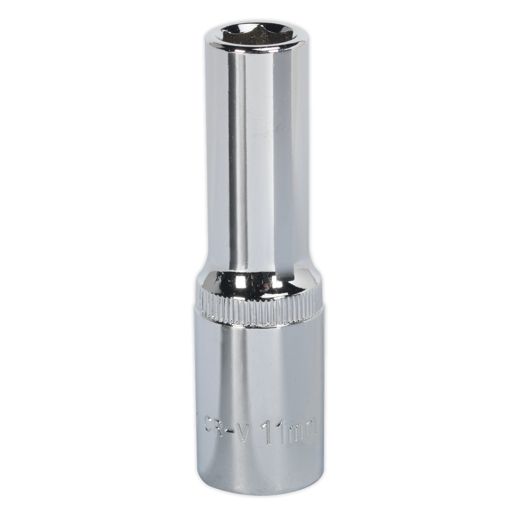 Fully Polished Deep Socket 1/2"Sq Drive 11mm SP1211D