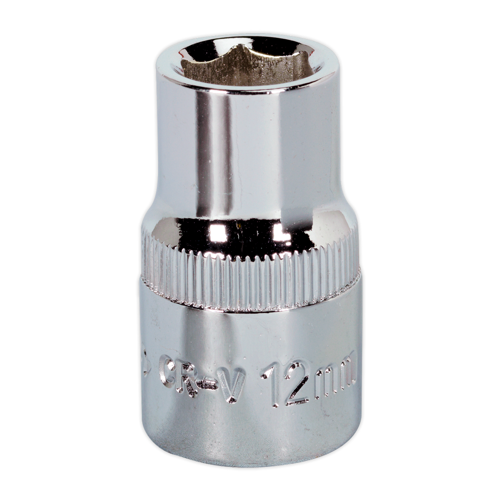 Fully Polished Socket 1/2"Sq Drive 12mm SP1212