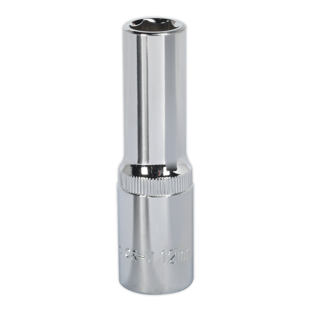 Fully Polished Deep Socket 1/2"Sq Drive 12mm SP1212D