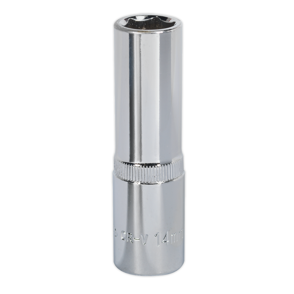 Fully Polished Deep Socket 1/2"Sq Drive 14mm SP1214D