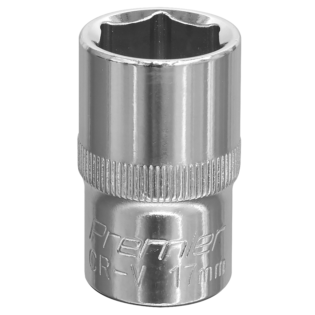 Fully Polished Socket 1/2"Sq Drive 17mm SP1217