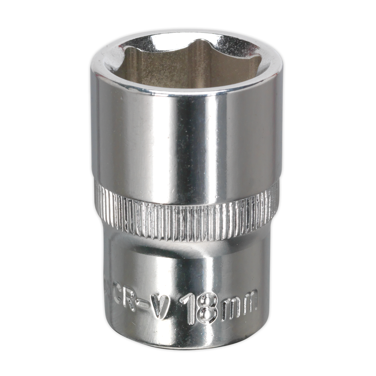 Fully Polished Socket 1/2"Sq Drive 18mm SP1218