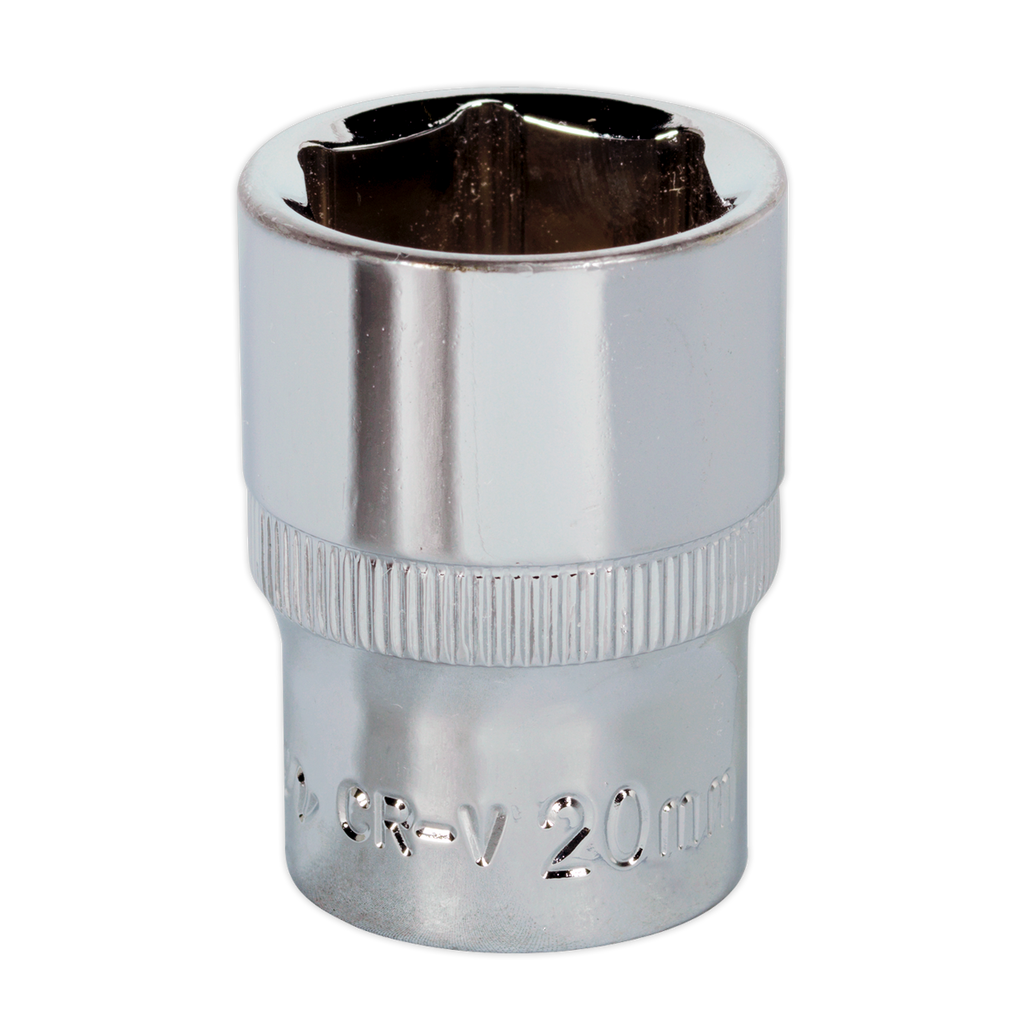 Fully Polished Socket 1/2"Sq Drive 20mm SP1220