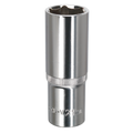 Fully Polished Deep Socket 1/2"Sq Drive 21mm SP1221D