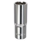 Fully Polished Deep Socket 1/2"Sq Drive 21mm SP1221D