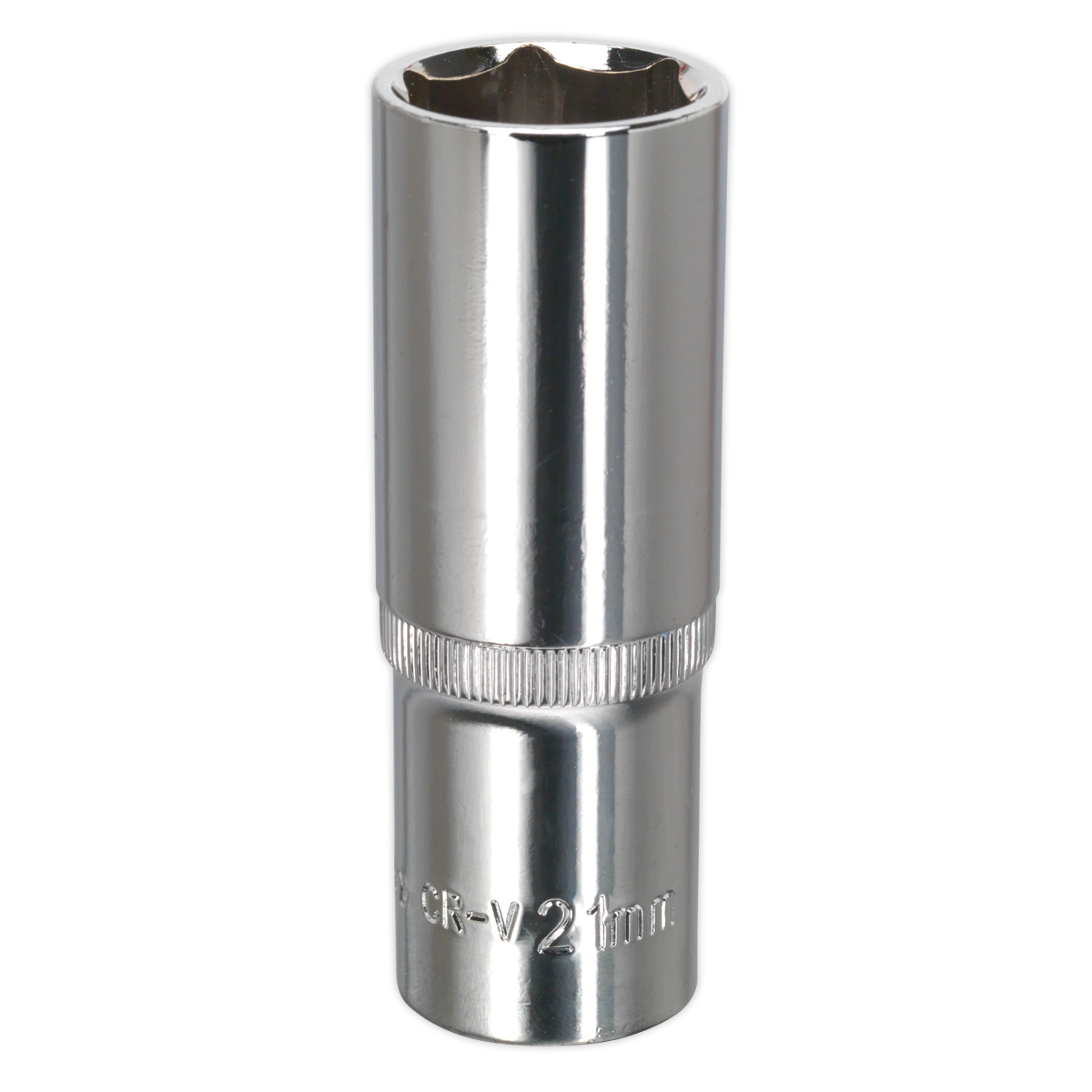 Fully Polished Deep Socket 1/2"Sq Drive 21mm SP1221D