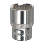 Fully Polished Socket 1/2"Sq Drive 21mm SP1221