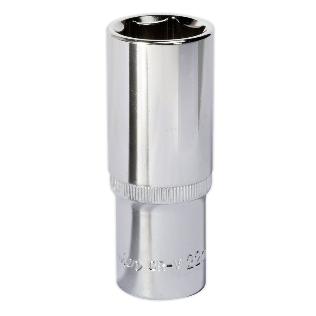 Fully Polished Deep Socket 1/2"Sq Drive 22mm SP1222D