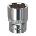 Fully Polished Socket 1/2"Sq Drive 22mm SP1222