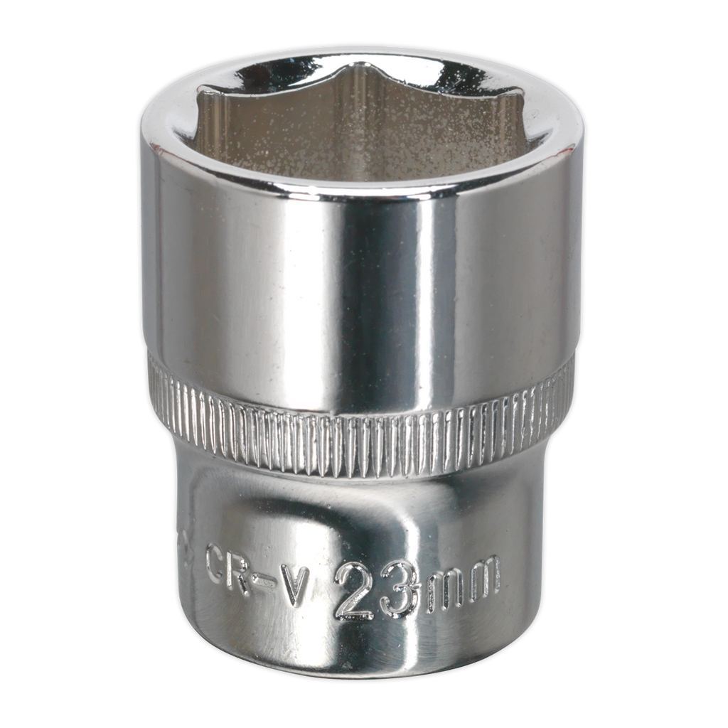Fully Polished Socket 1/2"Sq Drive 23mm SP1223