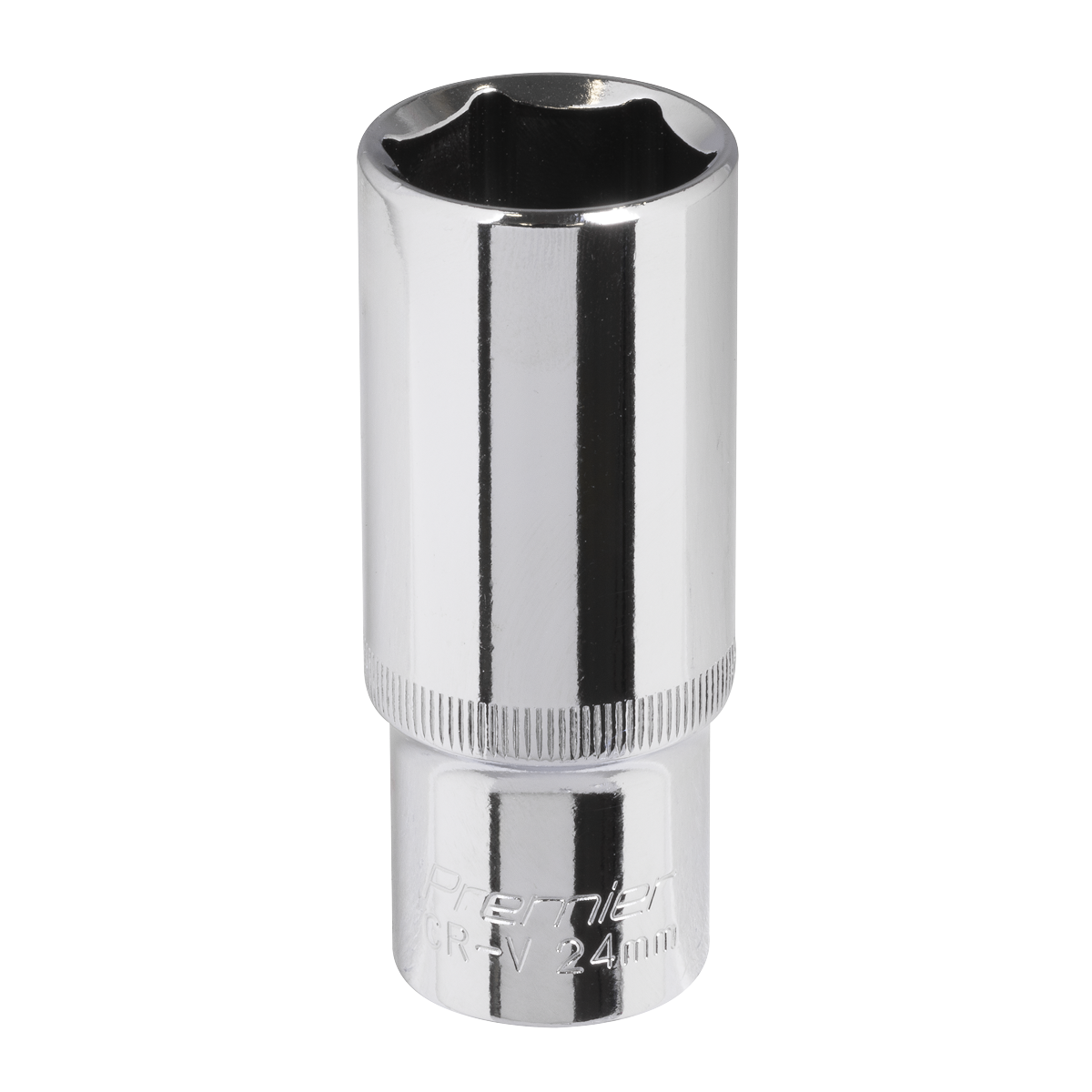 Fully Polished Deep Socket 1/2"Sq Drive 24mm SP1224D