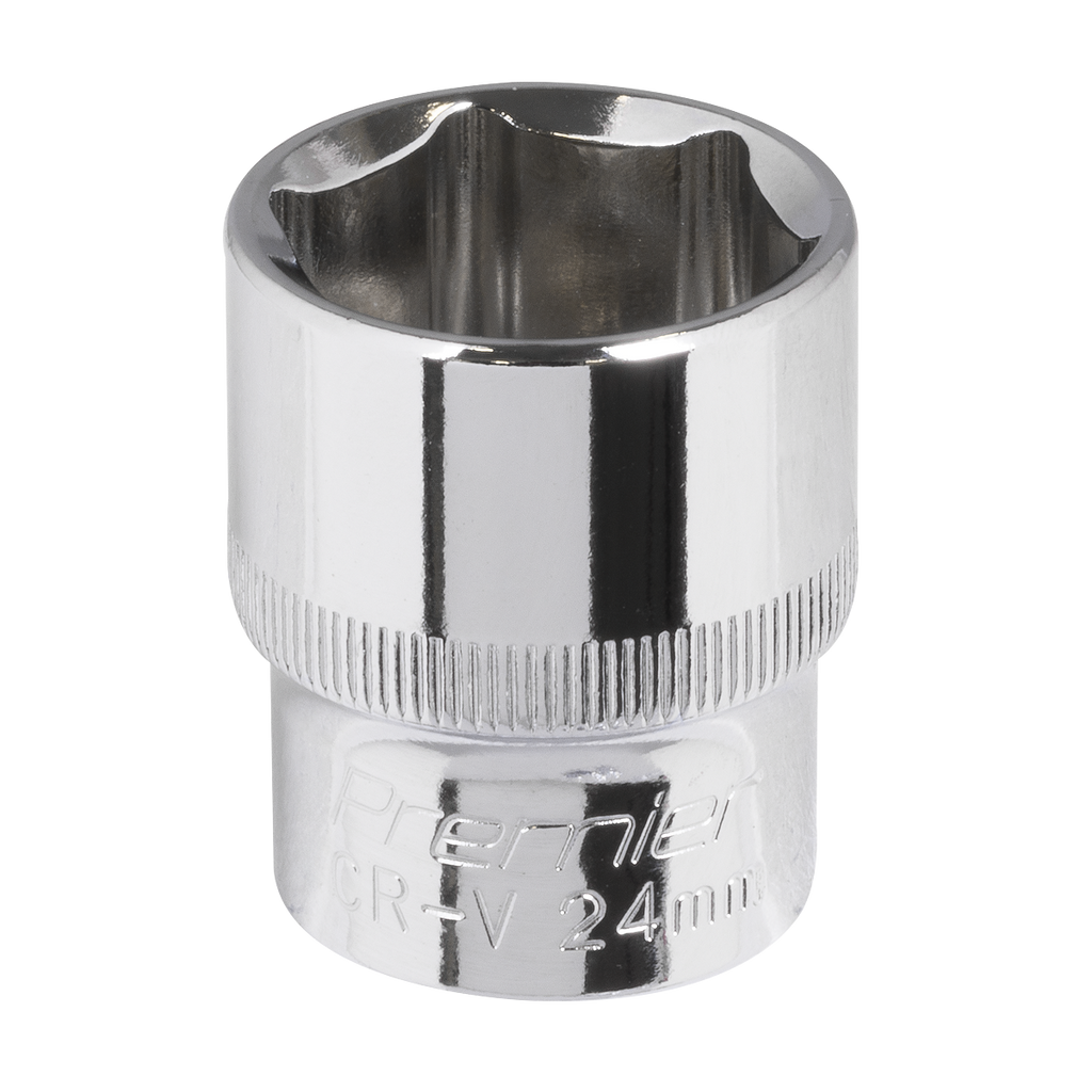 Fully Polished Socket 1/2"Sq Drive 24mm SP1224