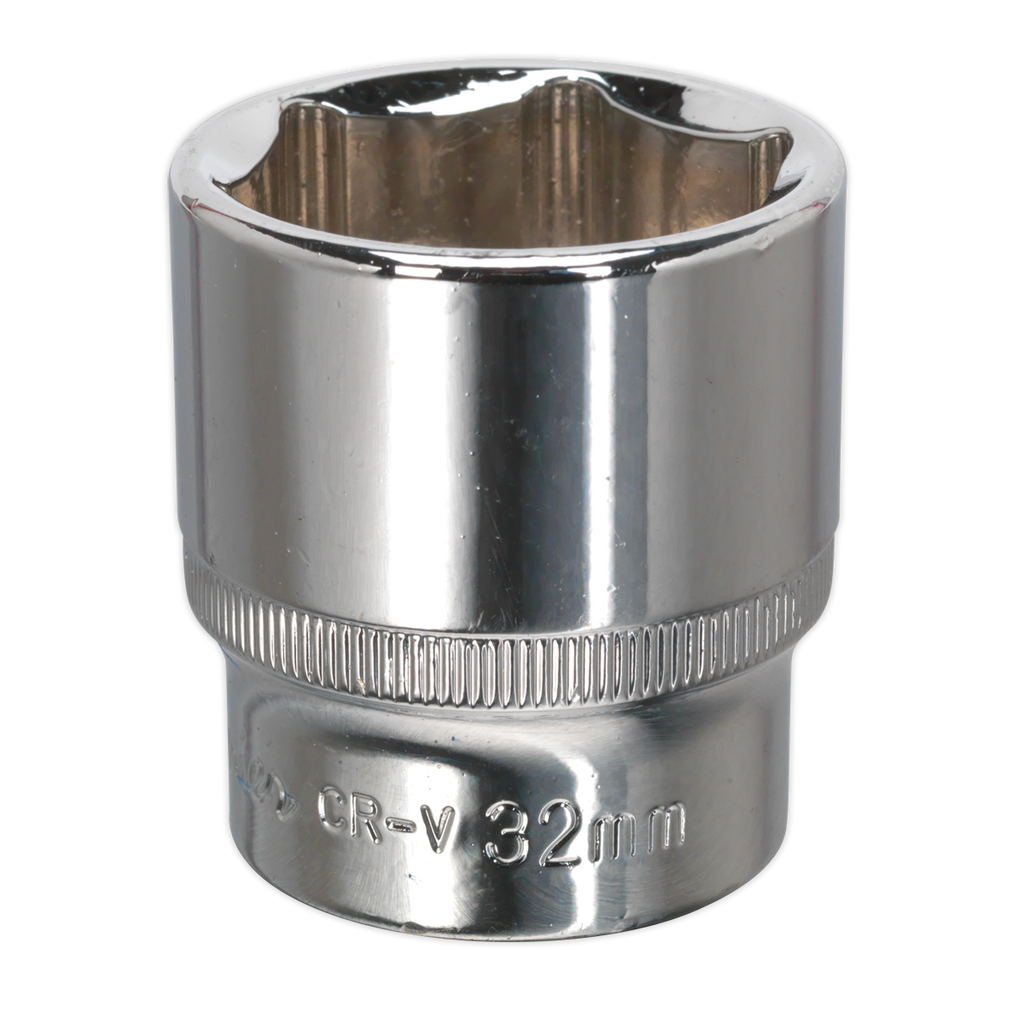 Fully Polished Socket 1/2"Sq Drive 32mm SP1232