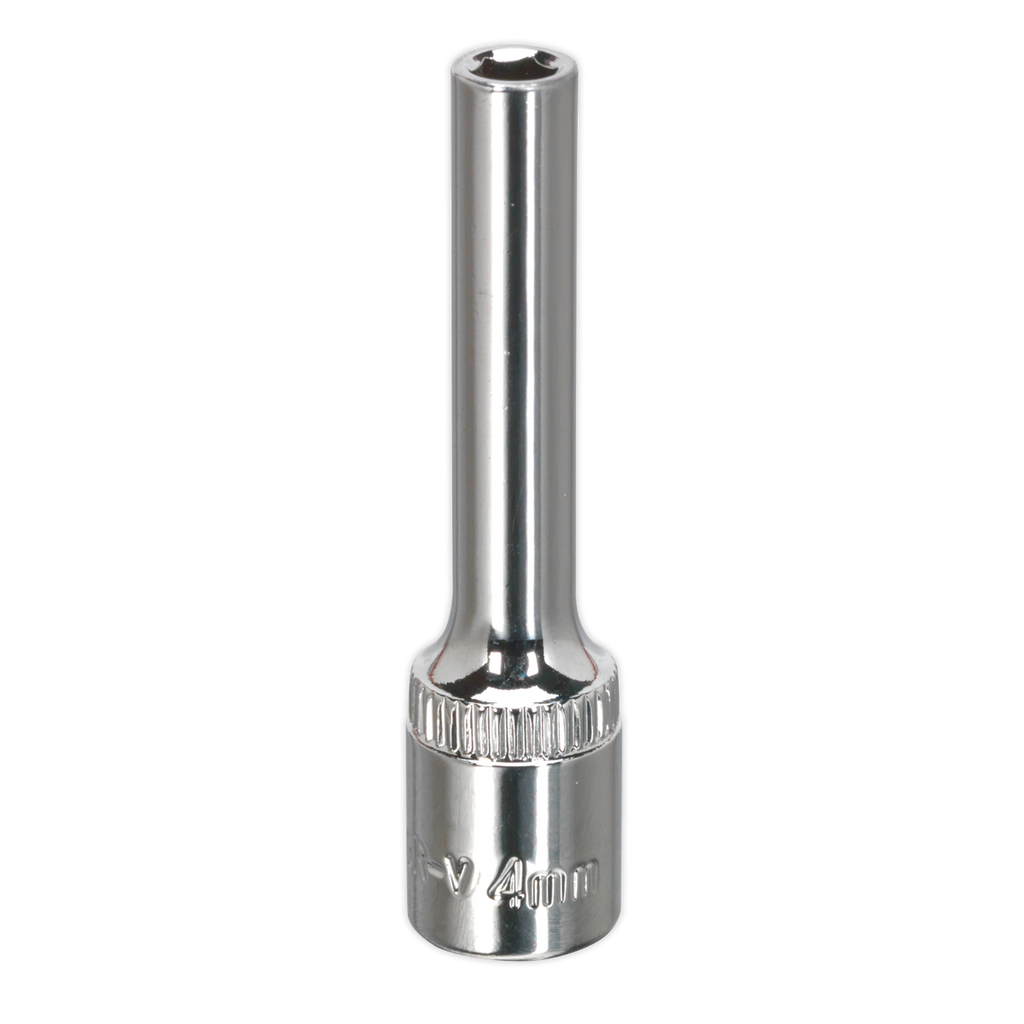 Fully Polished Deep Socket 1/4"Sq Drive 4mm SP1404D
