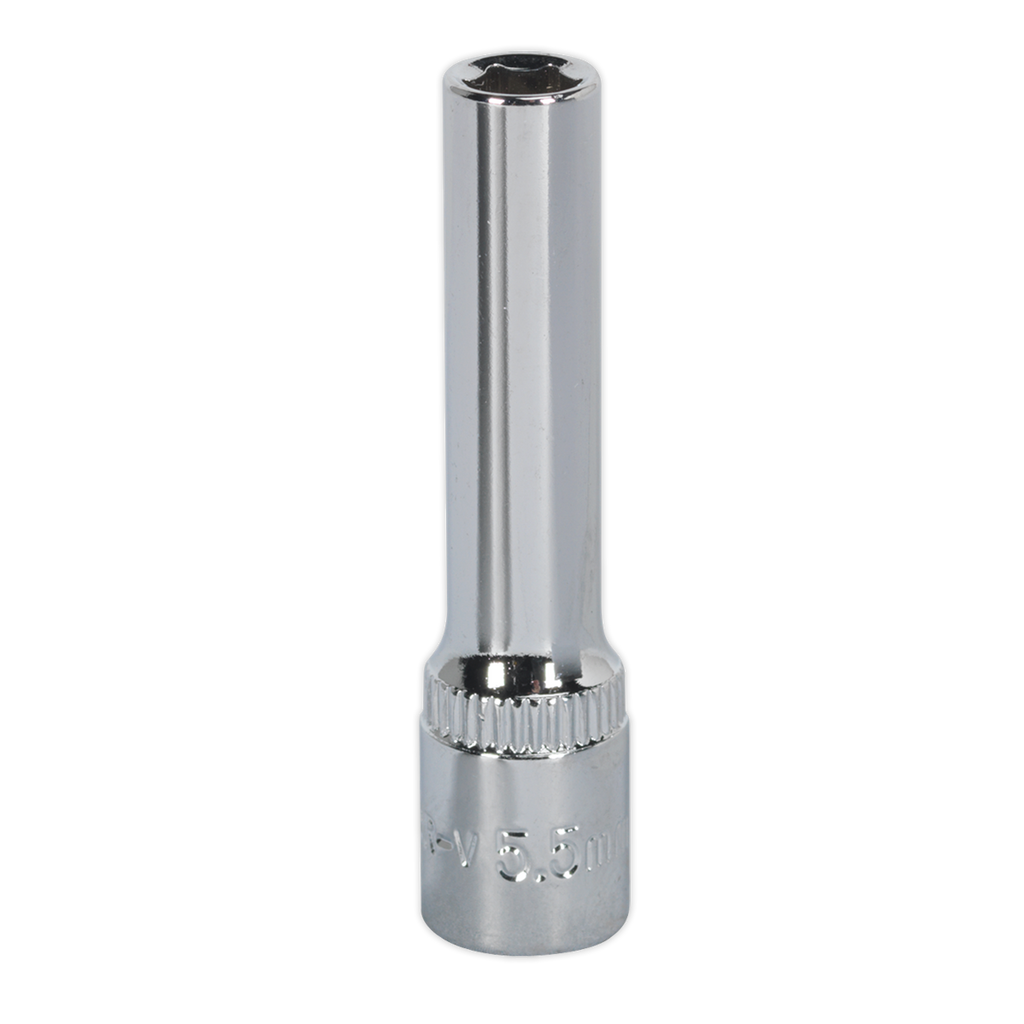 Fully Polished Deep Socket 1/4"Sq Drive 5.5mm SP14055D