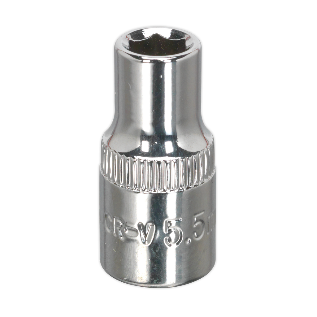 Fully Polished Socket 1/4"Sq Drive 5.5mm SP14055