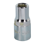 Fully Polished Socket 1/4"Sq Drive 6mm SP1406
