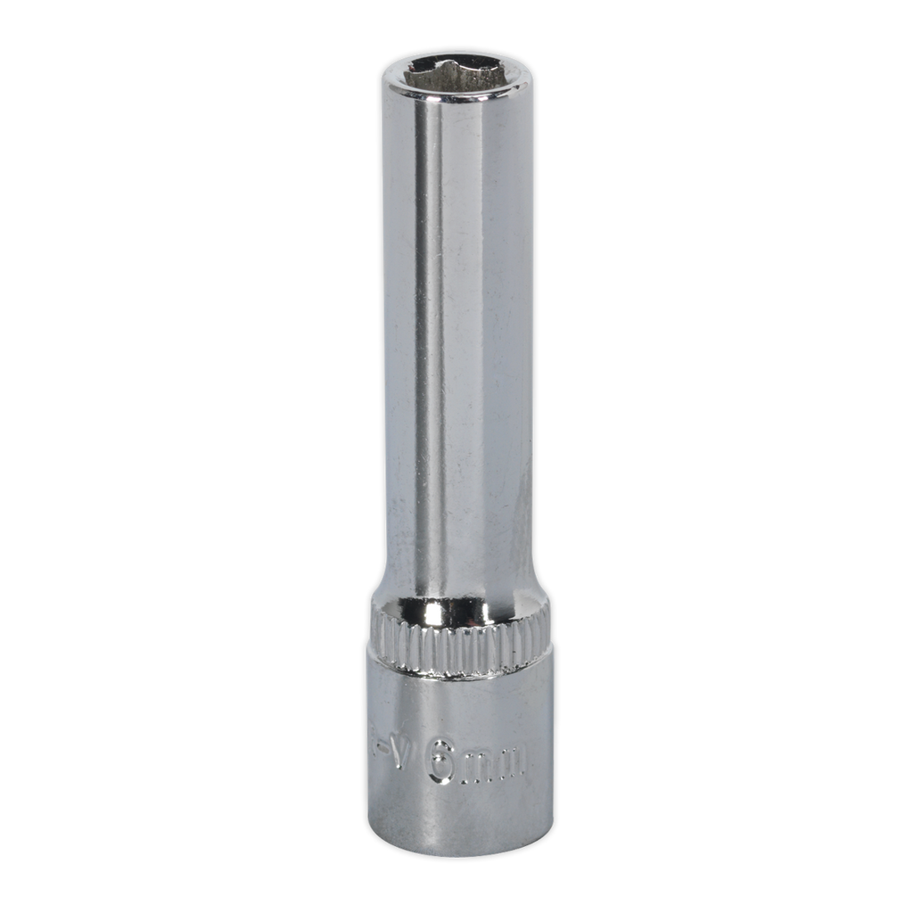 Fully Polished Deep Socket 1/4"Sq Drive 6mm SP1406D