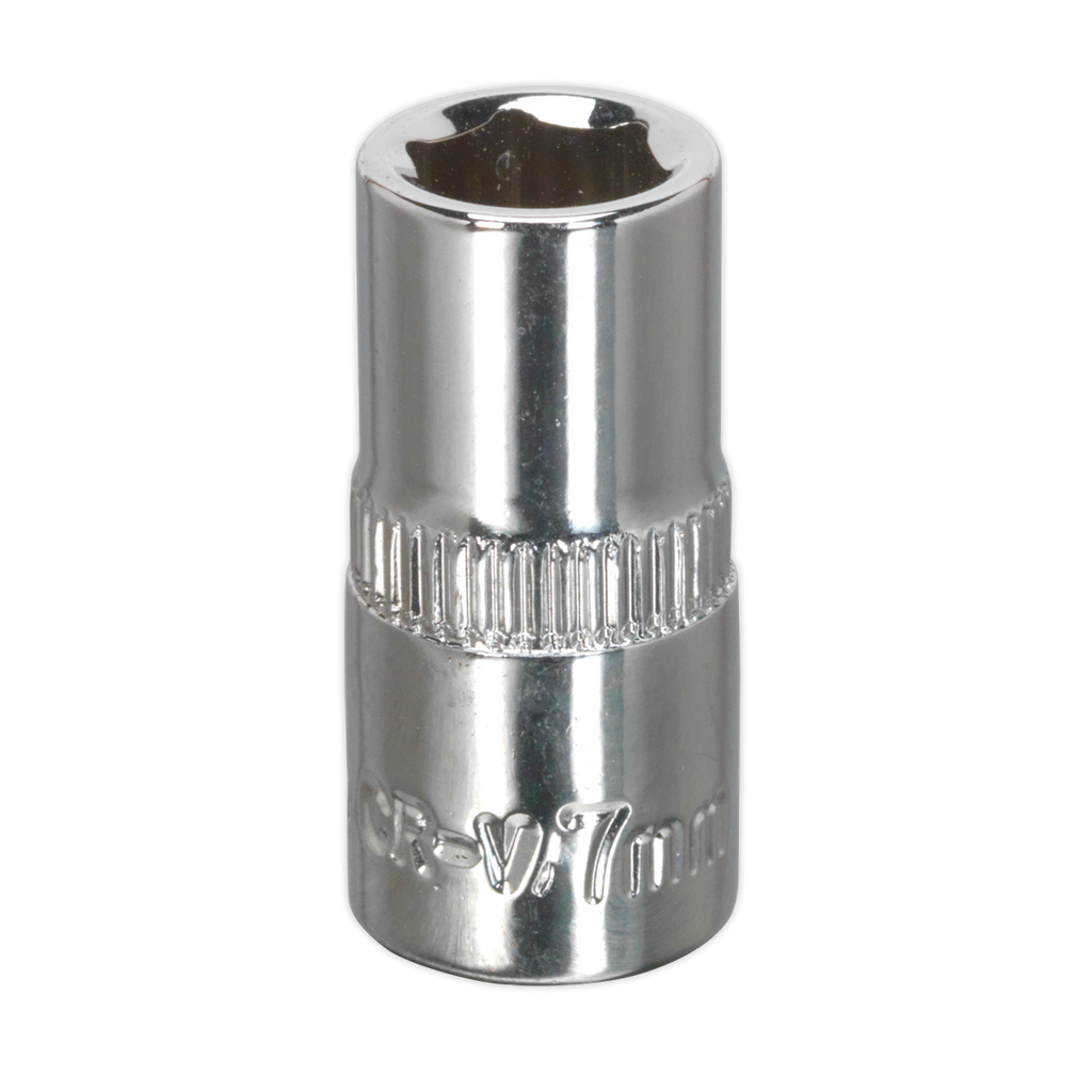 Fully Polished Socket 1/4"Sq Drive 7mm SP1407