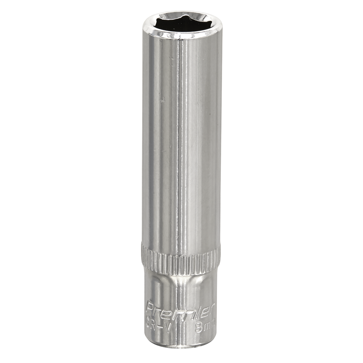 Fully Polished Deep Socket 1/4"Sq Drive 8mm SP1408D