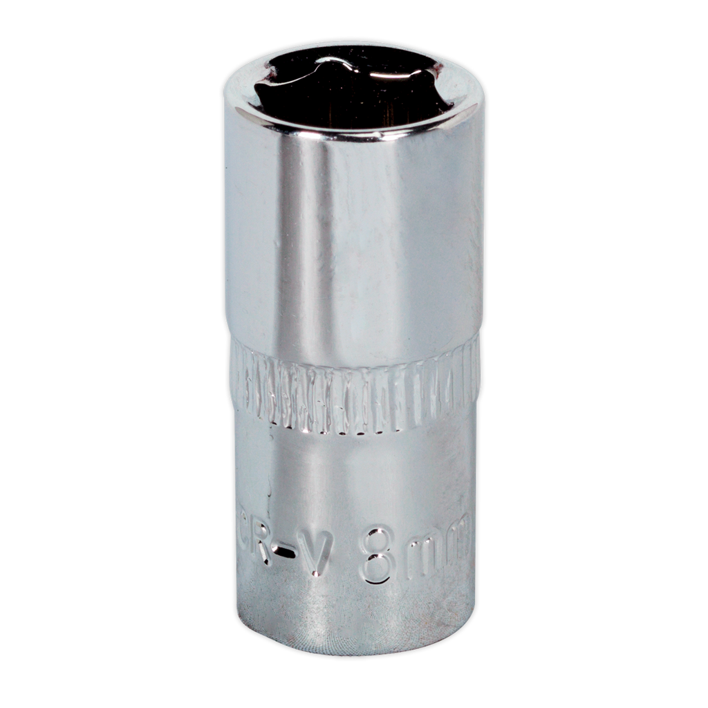 Fully Polished Socket 1/4"Sq Drive 8mm SP1408