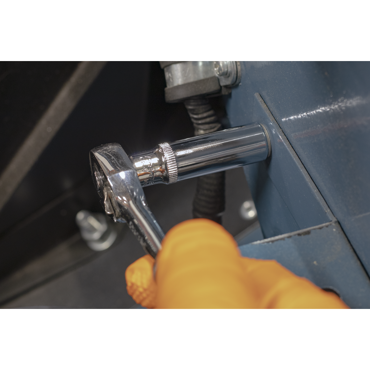 Fully Polished Deep Socket 1/4"Sq Drive 10mm SP1410D