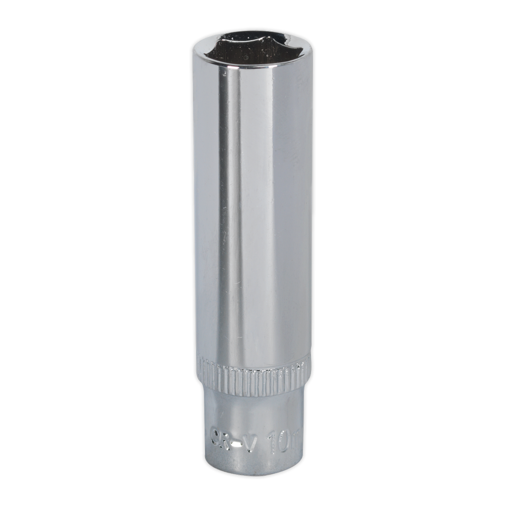 Fully Polished Deep Socket 1/4"Sq Drive 10mm SP1410D